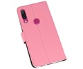 Booktype Telefoonhoesjes - Bookcase Hoesje - Wallet Case -  Geschikt voor Huawei Y9 2019 - Roze