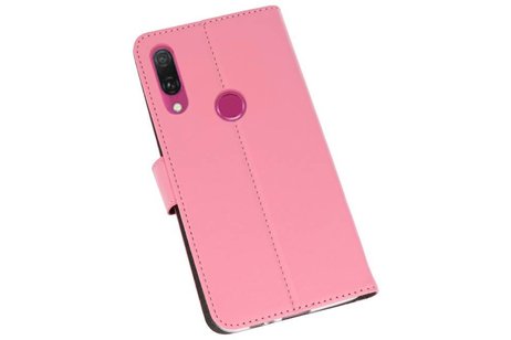 Booktype Telefoonhoesjes - Bookcase Hoesje - Wallet Case -  Geschikt voor Huawei Y9 2019 - Roze