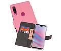 Booktype Telefoonhoesjes - Bookcase Hoesje - Wallet Case -  Geschikt voor Huawei Y9 2019 - Roze