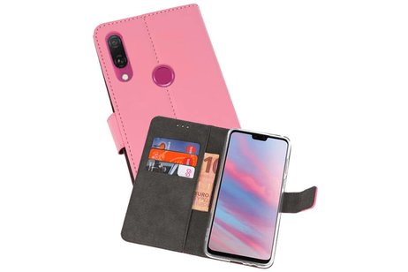 BAOHU Booktype Telefoonhoesjes - Bookcase Hoesje - Wallet Case -  Geschikt voor Huawei Y9 2019 - Roze