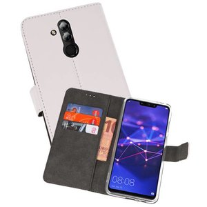 Booktype Telefoonhoesjes - Bookcase Hoesje - Wallet Case -  Geschikt voor Huawei Mate 20 Lite - Wit