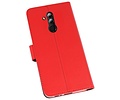 Booktype Telefoonhoesjes - Bookcase Hoesje - Wallet Case -  Geschikt voor Huawei Mate 20 Lite - Rood