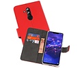 BAOHU Booktype Telefoonhoesjes - Bookcase Hoesje - Wallet Case -  Geschikt voor Huawei Mate 20 Lite - Rood