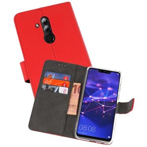 BAOHU Booktype Telefoonhoesjes - Bookcase Hoesje - Wallet Case -  Geschikt voor Huawei Mate 20 Lite - Rood