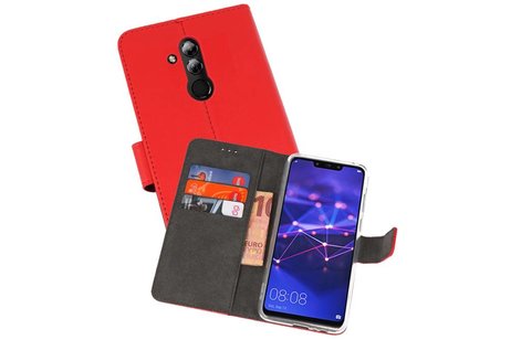 BAOHU Booktype Telefoonhoesjes - Bookcase Hoesje - Wallet Case -  Geschikt voor Huawei Mate 20 Lite - Rood