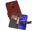 Booktype Telefoonhoesjes - Bookcase Hoesje - Wallet Case -  Geschikt voor Huawei Mate 20 Lite - Bruin