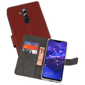 Booktype Telefoonhoesjes - Bookcase Hoesje - Wallet Case -  Geschikt voor Huawei Mate 20 Lite - Bruin