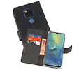 Booktype Telefoonhoesjes - Bookcase Hoesje - Wallet Case -  Geschikt voor Huawei Mate 20 X - Zwart