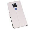 BAOHU Booktype Telefoonhoesjes - Bookcase Hoesje - Wallet Case -  Geschikt voor Huawei Mate 20 X - Wit