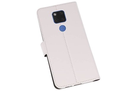 Booktype Telefoonhoesjes - Bookcase Hoesje - Wallet Case -  Geschikt voor Huawei Mate 20 X - Wit