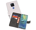 BAOHU Booktype Telefoonhoesjes - Bookcase Hoesje - Wallet Case -  Geschikt voor Huawei Mate 20 X - Wit