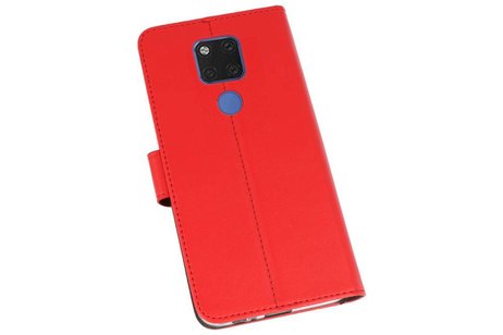 Booktype Telefoonhoesjes - Bookcase Hoesje - Wallet Case -  Geschikt voor Huawei Mate 20 X - Rood