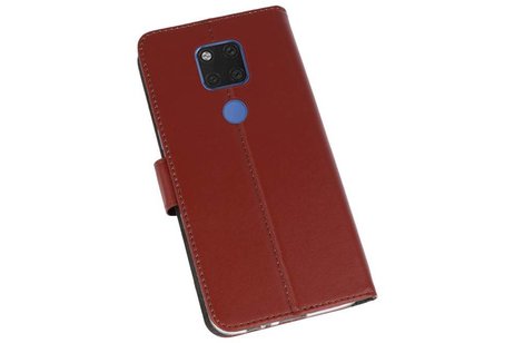 Booktype Telefoonhoesjes - Bookcase Hoesje - Wallet Case -  Geschikt voor Huawei Mate 20 X - Bruin