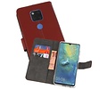 Booktype Telefoonhoesjes - Bookcase Hoesje - Wallet Case -  Geschikt voor Huawei Mate 20 X - Bruin