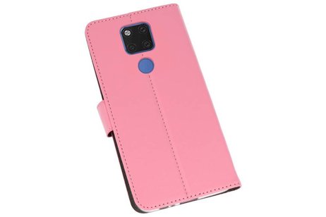 Booktype Telefoonhoesjes - Bookcase Hoesje - Wallet Case -  Geschikt voor Huawei Mate 20 X - Roze