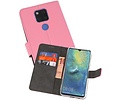 BAOHU Booktype Telefoonhoesjes - Bookcase Hoesje - Wallet Case -  Geschikt voor Huawei Mate 20 X - Roze