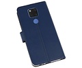 BAOHU Booktype Telefoonhoesjes - Bookcase Hoesje - Wallet Case -  Geschikt voor Huawei Mate 20 X - Navy