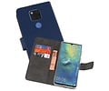 BAOHU Booktype Telefoonhoesjes - Bookcase Hoesje - Wallet Case -  Geschikt voor Huawei Mate 20 X - Navy