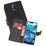 BAOHU Wallet Cases Hoesje Nokia 7.1 Zwart