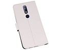 BAOHU Booktype Telefoonhoesjes - Bookcase Hoesje - Wallet Case -  Geschikt voor Nokia 7.1 - Wit