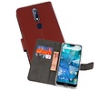 BAOHU Booktype Telefoonhoesjes - Bookcase Hoesje - Wallet Case -  Geschikt voor Nokia 7.1 - Bruin