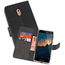 BAOHU Wallet Cases Hoesje Nokia 2.1 Zwart