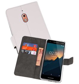 BAOHU Wallet Cases Hoesje Nokia 2.1 Wit