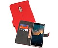 BAOHU Booktype Telefoonhoesjes - Bookcase Hoesje - Wallet Case -  Geschikt voor Nokia 2.1 - Rood