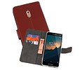 BAOHU Booktype Telefoonhoesjes - Bookcase Hoesje - Wallet Case -  Geschikt voor Nokia 2.1 - Bruin