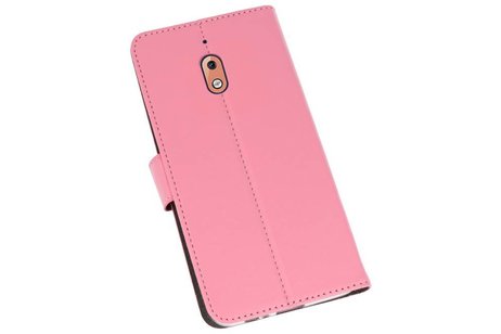 BAOHU Booktype Telefoonhoesjes - Bookcase Hoesje - Wallet Case -  Geschikt voor Nokia 2.1 - Roze