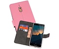 BAOHU Booktype Telefoonhoesjes - Bookcase Hoesje - Wallet Case -  Geschikt voor Nokia 2.1 - Roze