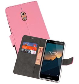 BAOHU Wallet Cases Hoesje Nokia 2.1 Roze