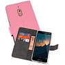 BAOHU Wallet Cases Hoesje Nokia 2.1 Roze
