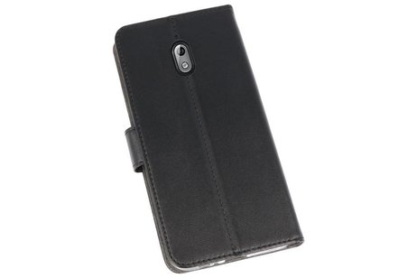 Booktype Telefoonhoesjes - Bookcase Hoesje - Wallet Case -  Geschikt voor Nokia 3.1 - Zwart