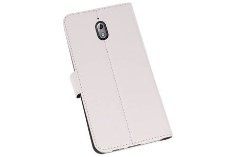 Booktype Telefoonhoesjes - Bookcase Hoesje - Wallet Case -  Geschikt voor Nokia 3.1 - Wit