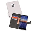 BAOHU Booktype Telefoonhoesjes - Bookcase Hoesje - Wallet Case -  Geschikt voor Nokia 3.1 - Wit