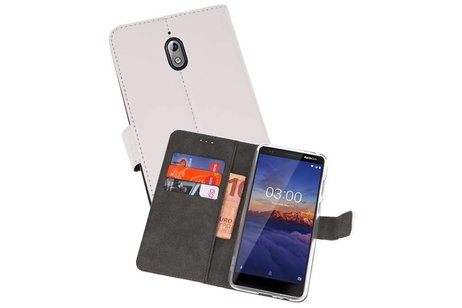BAOHU Booktype Telefoonhoesjes - Bookcase Hoesje - Wallet Case -  Geschikt voor Nokia 3.1 - Wit