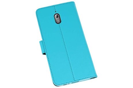 Booktype Telefoonhoesjes - Bookcase Hoesje - Wallet Case -  Geschikt voor Nokia 3.1 - Blauw