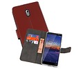 Booktype Telefoonhoesjes - Bookcase Hoesje - Wallet Case -  Geschikt voor Nokia 3.1 - Bruin