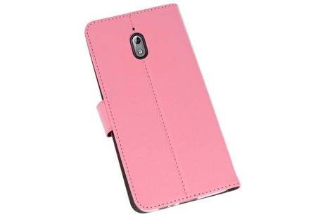 Booktype Telefoonhoesjes - Bookcase Hoesje - Wallet Case -  Geschikt voor Nokia 3.1 - Roze