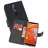 BAOHU Wallet Cases Hoesje Nokia 3.1 Plus Zwart