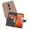 BAOHU Wallet Cases Hoesje Nokia 3.1 Plus Goud