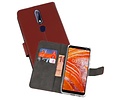 Booktype Telefoonhoesjes - Bookcase Hoesje - Wallet Case -  Geschikt voor Nokia 3.1 Plus - Bruin