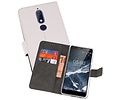 BAOHU Booktype Telefoonhoesjes - Bookcase Hoesje - Wallet Case -  Geschikt voor Nokia 5.1 - Wit