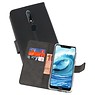 BAOHU Wallet Cases Hoesje Nokia X5 5.1 Plus Zwart