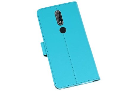 Booktype Telefoonhoesjes - Bookcase Hoesje - Wallet Case -  Geschikt voor Nokia X5 5.1 Plus - Blauw