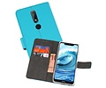 Booktype Telefoonhoesjes - Bookcase Hoesje - Wallet Case -  Geschikt voor Nokia X5 5.1 Plus - Blauw