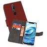 BAOHU Wallet Cases Hoesje Nokia X5 5.1 Plus Bruin