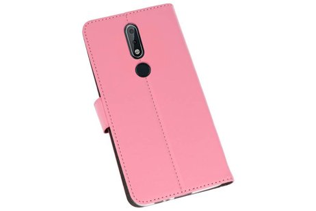 BAOHU Booktype Telefoonhoesjes - Bookcase Hoesje - Wallet Case -  Geschikt voor Nokia X6 6.1 Plus - Roze