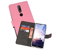 BAOHU Booktype Telefoonhoesjes - Bookcase Hoesje - Wallet Case -  Geschikt voor Nokia X6 6.1 Plus - Roze